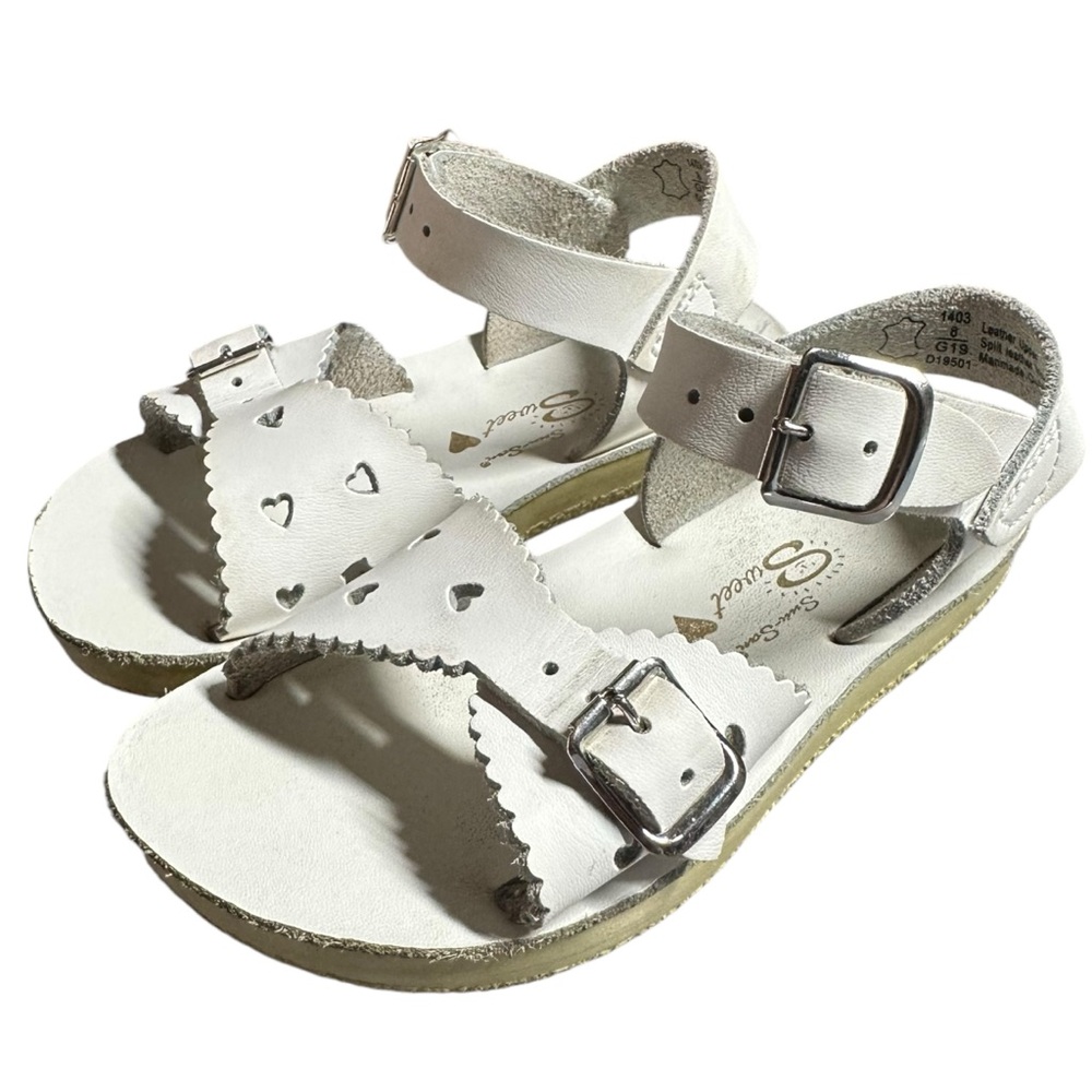 Salt Water Sandals by Hoy White Kids Sandals